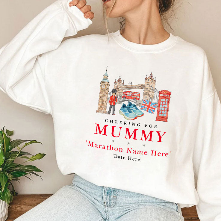 Marathon Supporters Cheering For Mummy Personalized Shirt Unisex