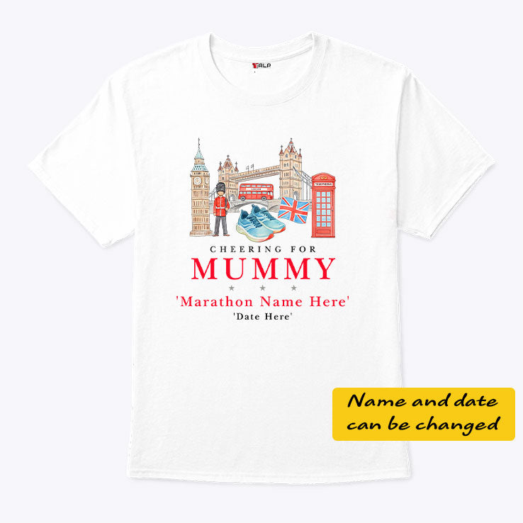 Marathon Supporters Cheering For Mummy Personalized Shirt Unisex