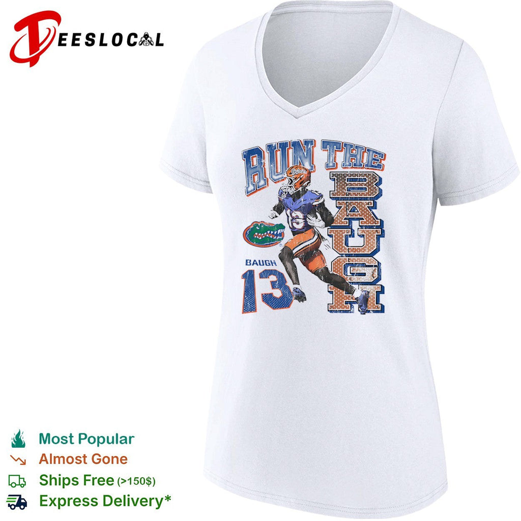 Marcus Baugh Florida Gators NCAA Run the Baugh 13 football team player shirt Unisex