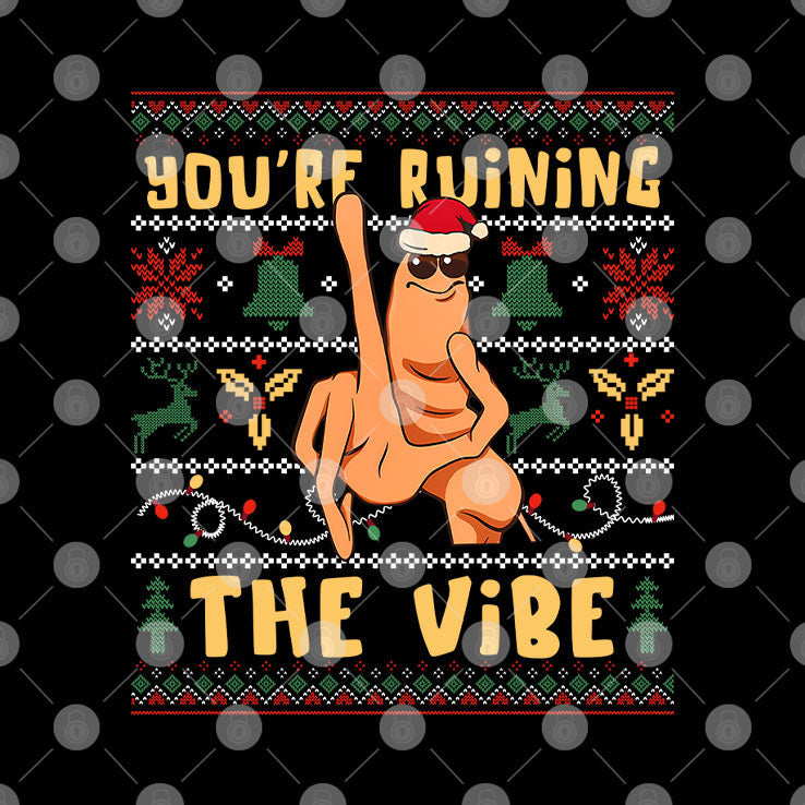 Marcus The Worm You’re Ruining The Vibe Christmas Shirt Unisex