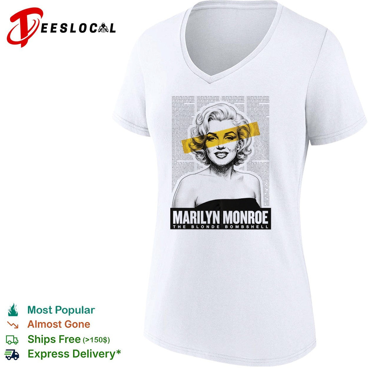 Marilyn Monroe The Blonde Bombshell shirt Unisex
