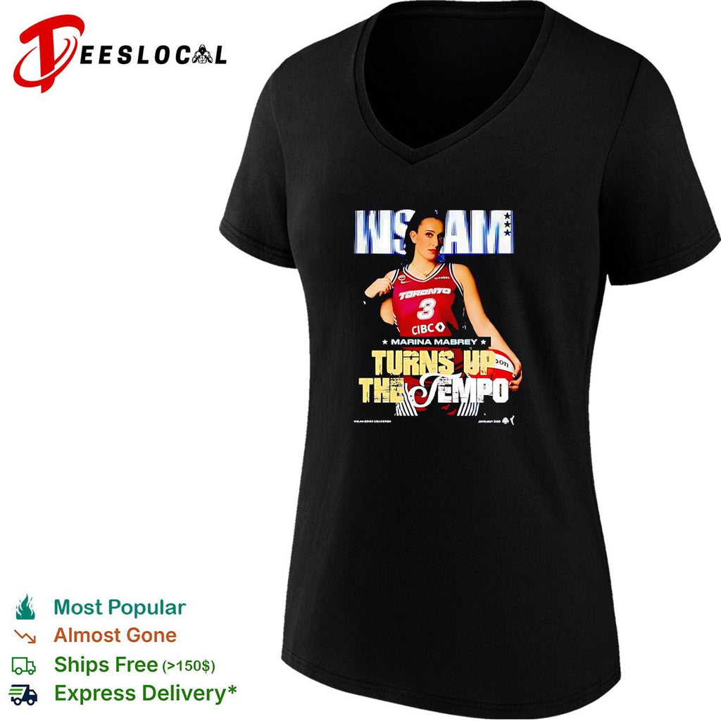 Marina Mabrey turn up the Toronto Tempo WSLAM magazine shirt Unisex