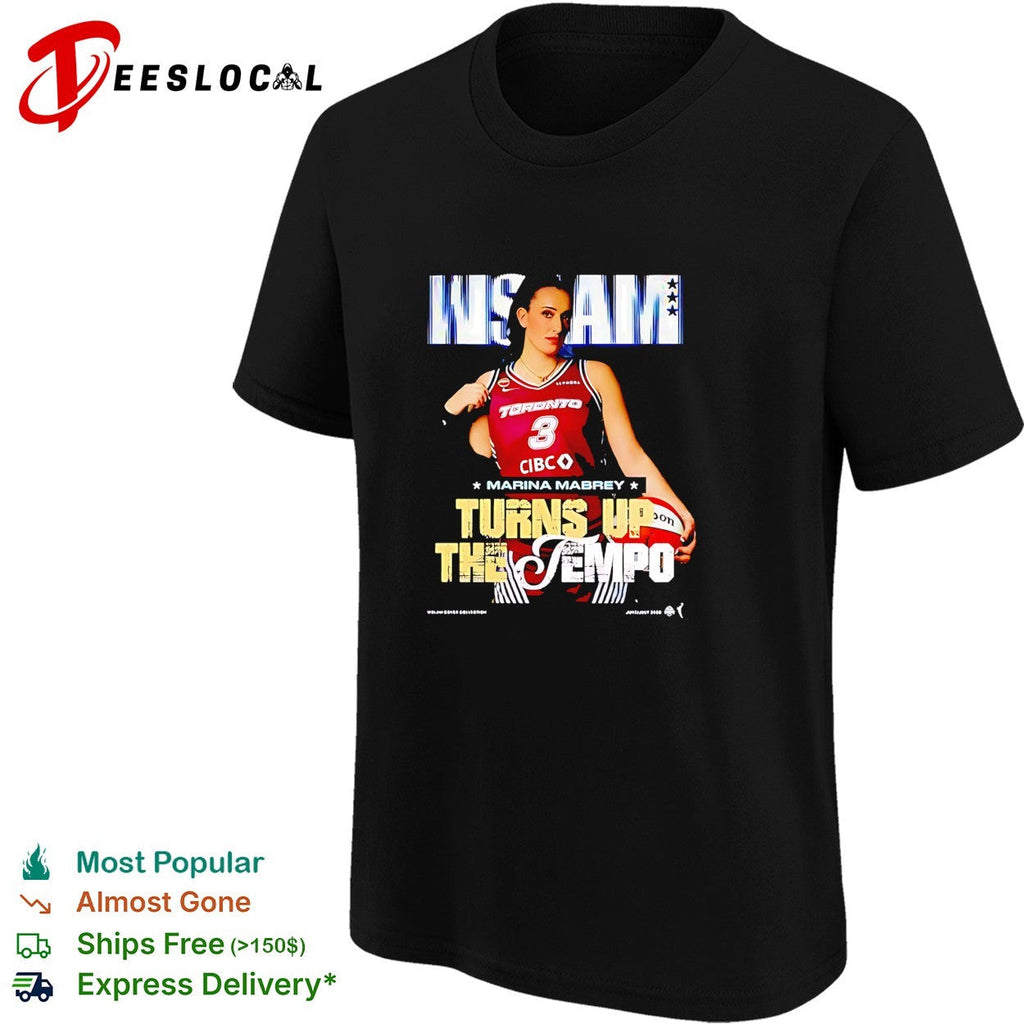 Marina Mabrey turn up the Toronto Tempo WSLAM magazine shirt Unisex