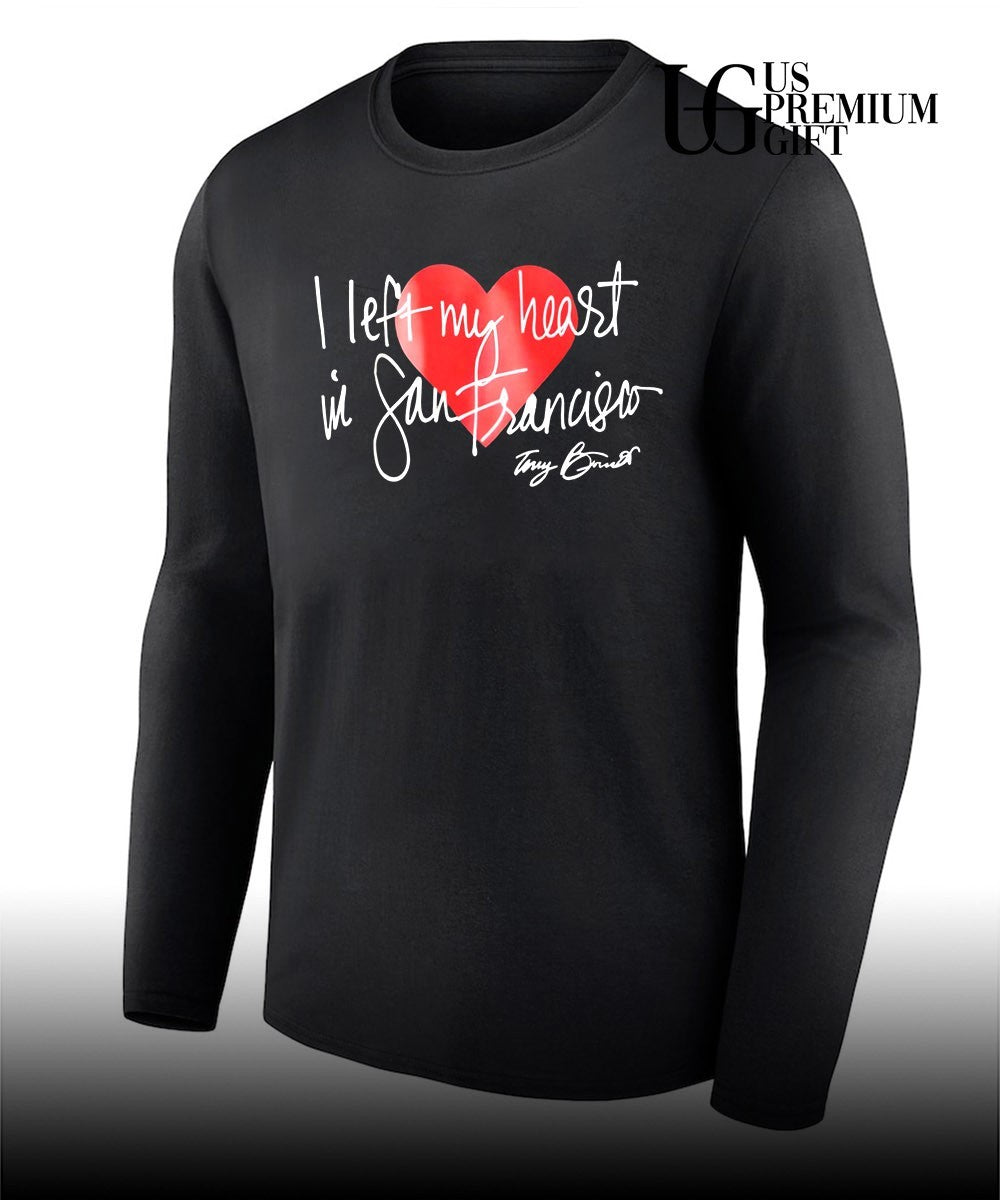 Martin Tony Bennett wearing I left my heart in San Francisco shirt Unisex