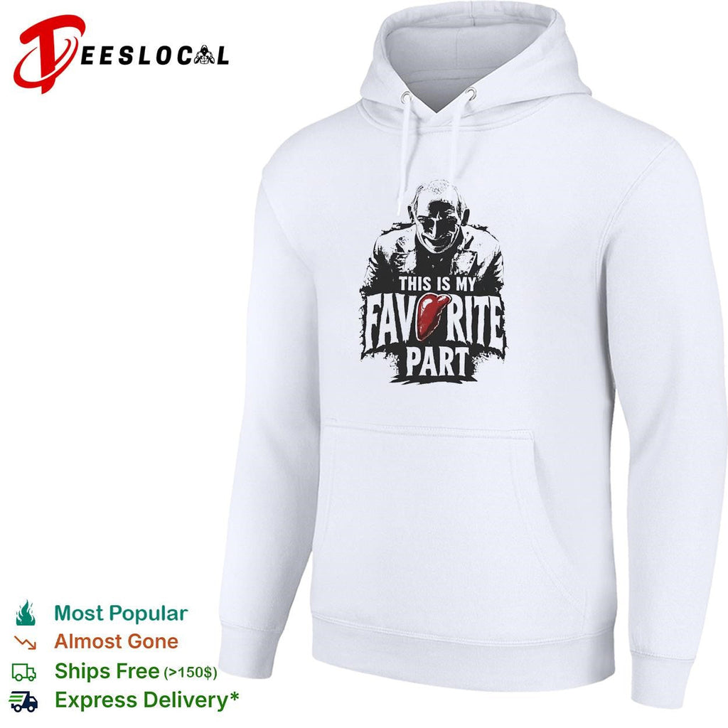 Masked slasher villain favorite part horror quote text shirt Unisex