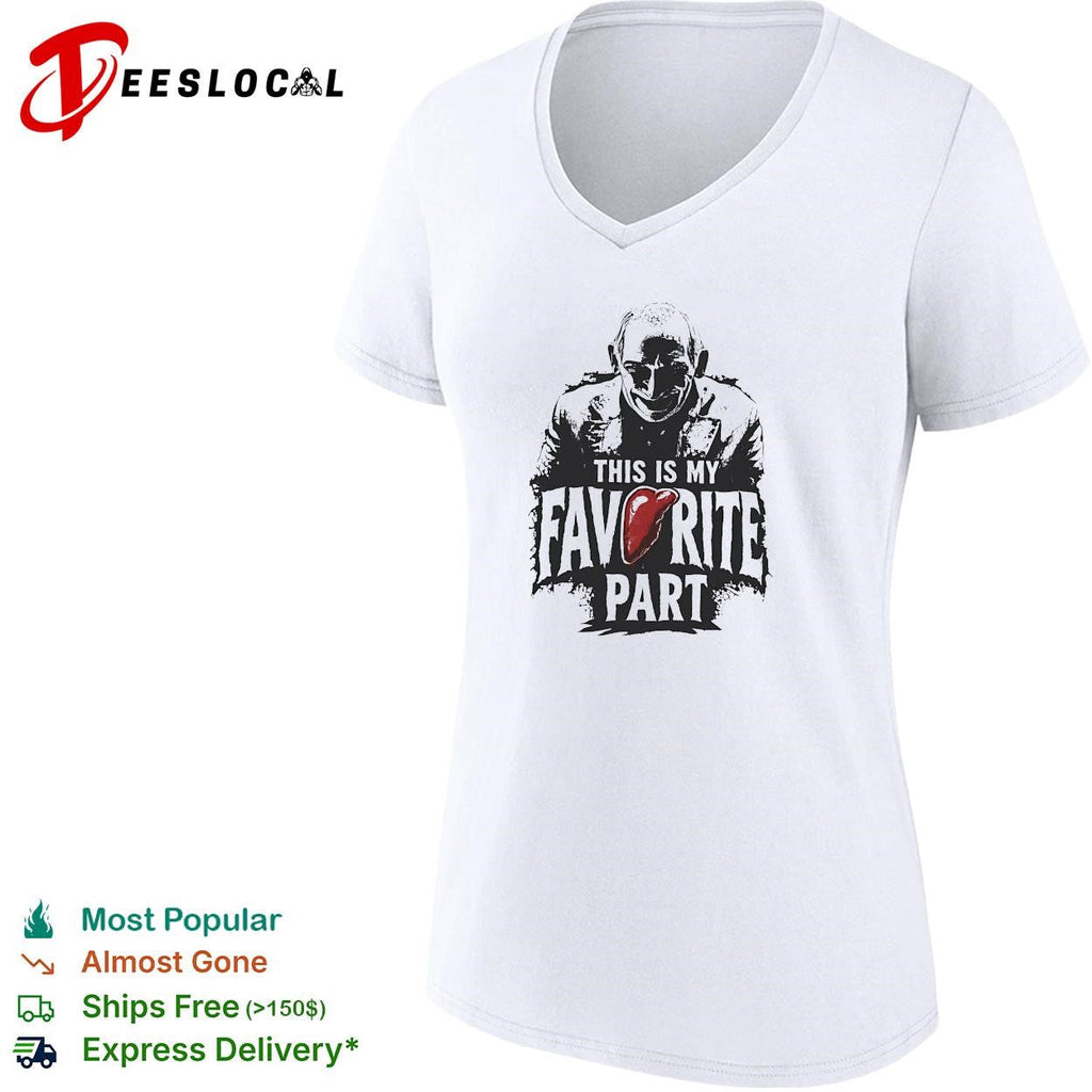 Masked slasher villain favorite part horror quote text shirt Unisex