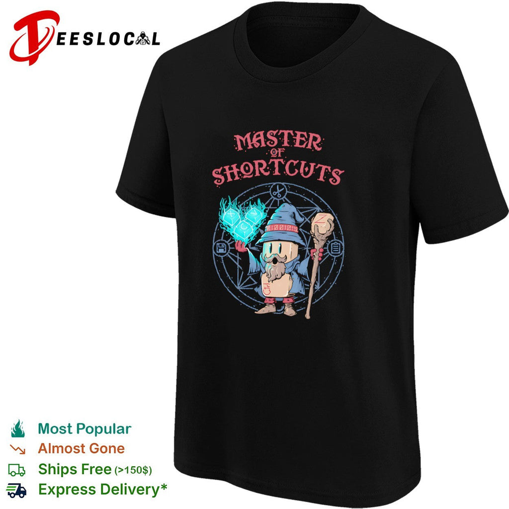 Master of Shortcuts the wizard of keyboard shortcuts specializing shirt Unisex