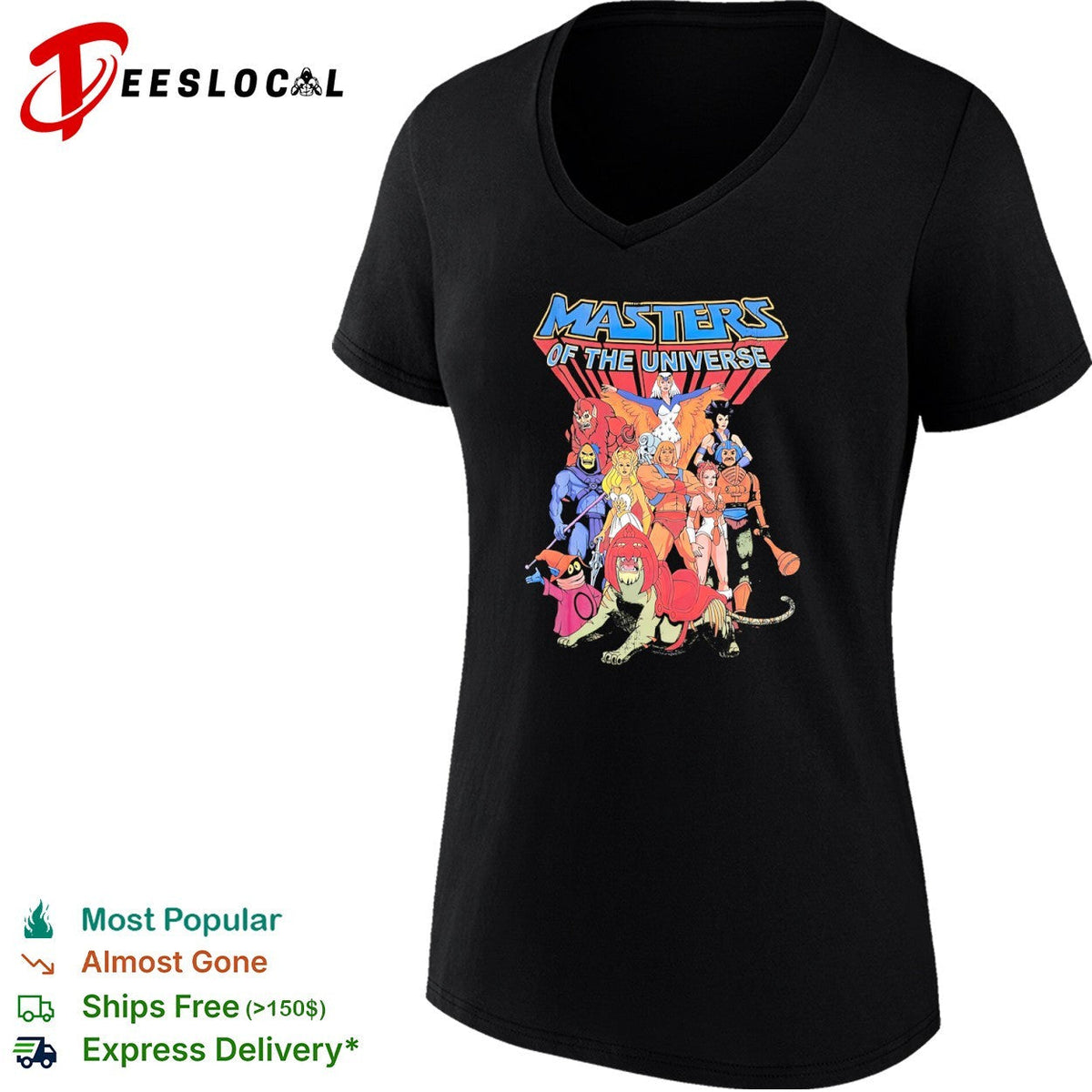 Masters of the Universe He Man Skeletor Battle Cat Orko She Ra Teela Stratos shirt Unisex