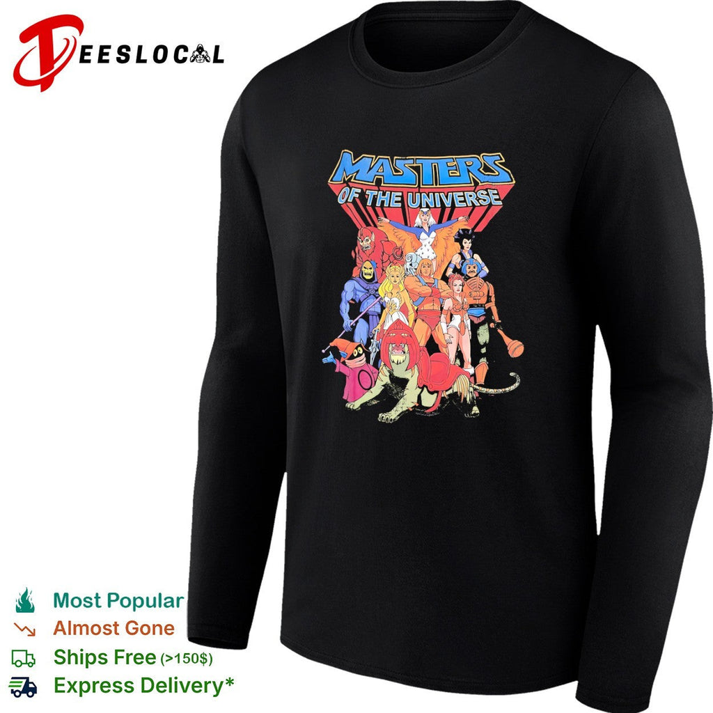 Masters of the Universe He Man Skeletor Battle Cat Orko She Ra Teela Stratos shirt Unisex