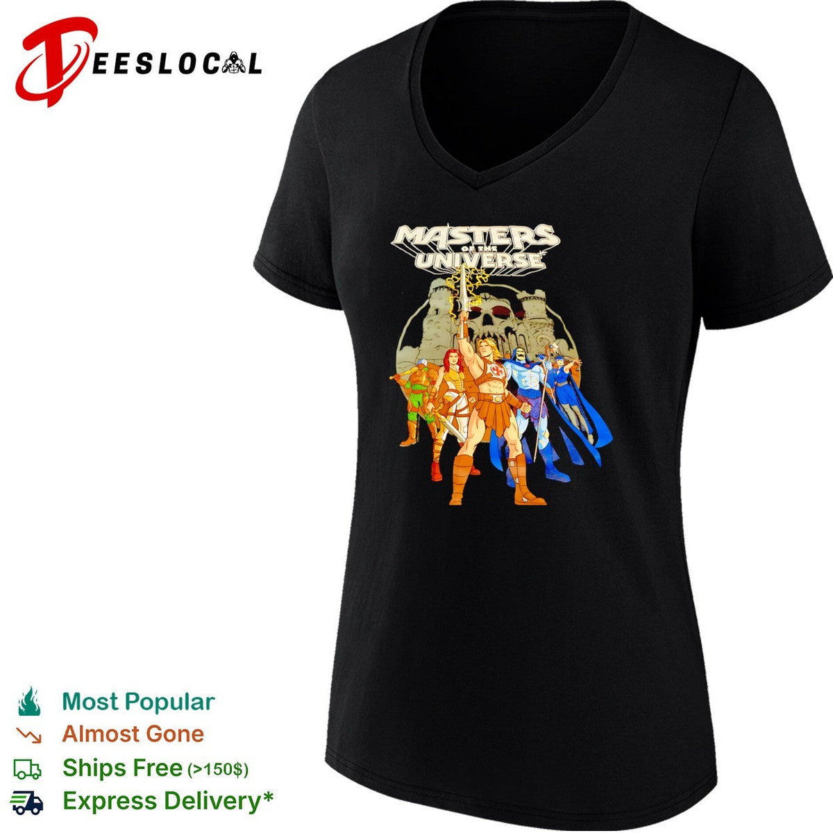 Masters of the Universe He-Man Skeletor Teela Man-At-Arms Evil-Lyn Castle Grayskull shirt Unisex