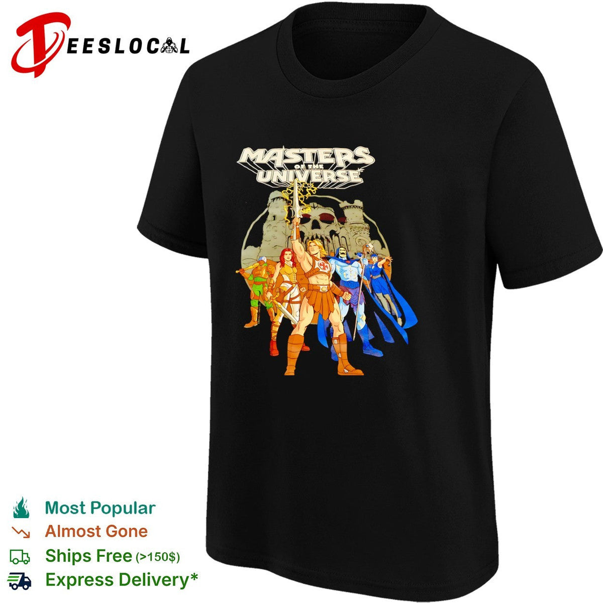 Masters of the Universe He-Man Skeletor Teela Man-At-Arms Evil-Lyn Castle Grayskull shirt Unisex