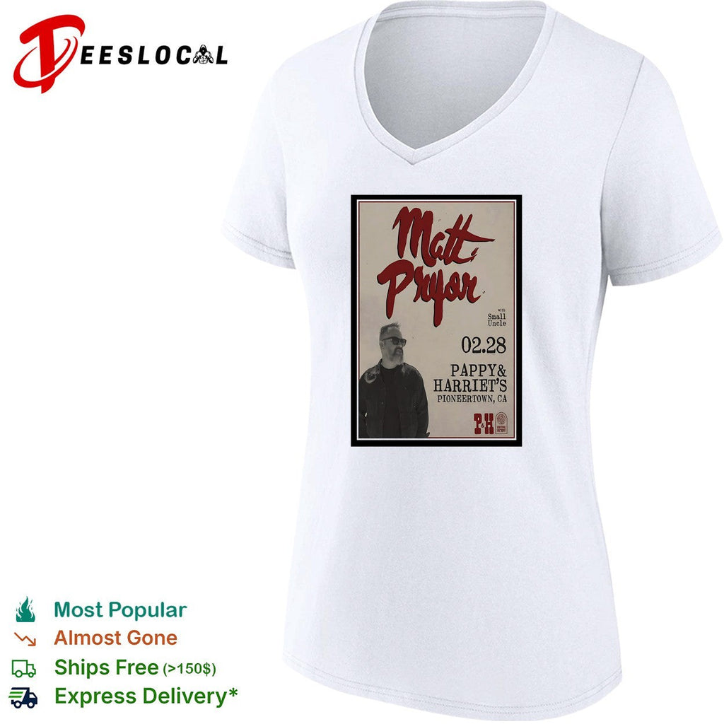 Matt Pryor with Small Uncle 02 28 Pappy and Harriets Pioneertown CA Concert shirt Unisex