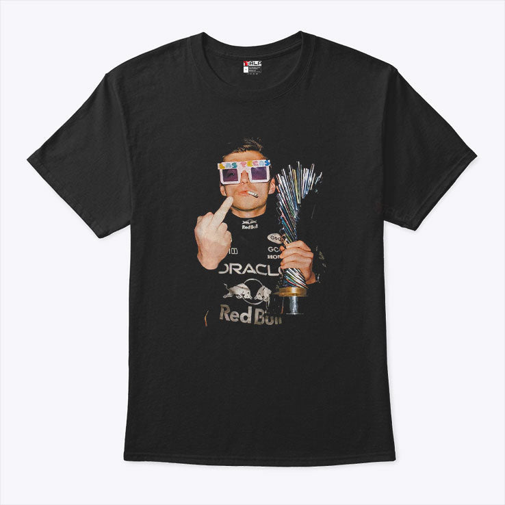 Max Verstappen Middle Finger T Shirt Unisex