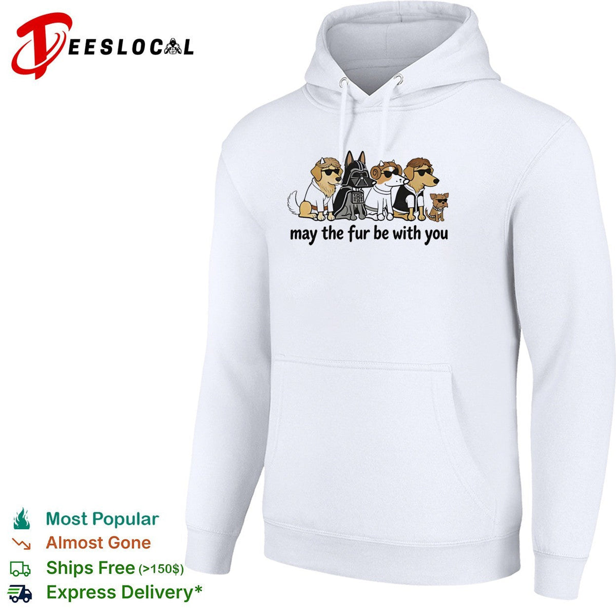 May The Fur Be With You DogGeek funny shirt Unisex