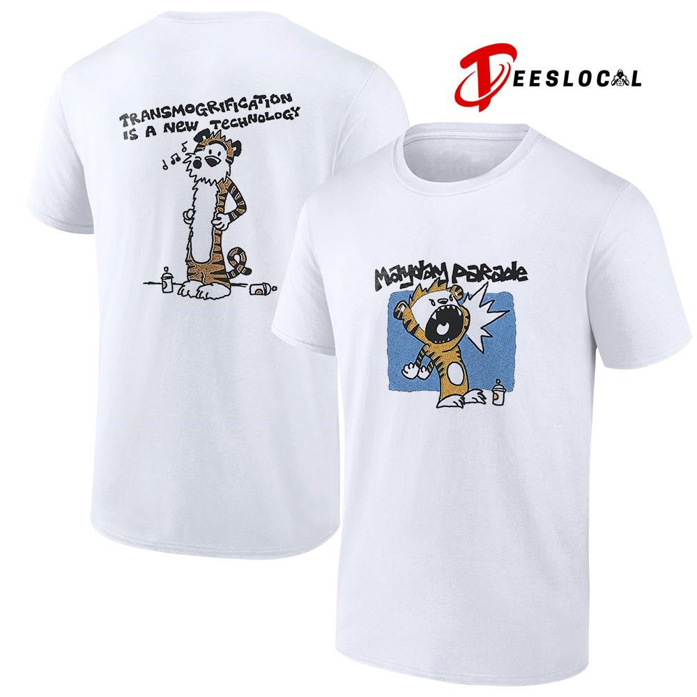 Mayday Parade transmogrification is a now technology tiger art shirt Unisex