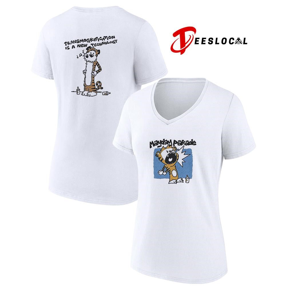 Mayday Parade transmogrification is a now technology tiger art shirt Unisex