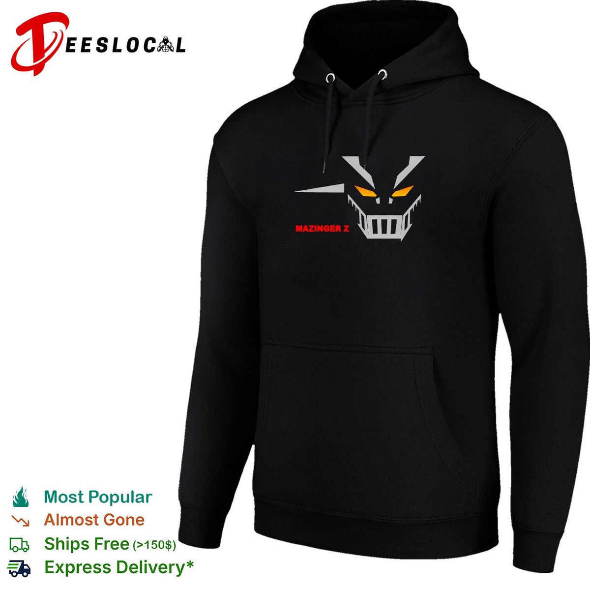 Mazinger Z robot face logo shirt Unisex