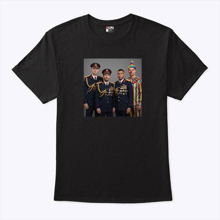 Mbappe Haaland Messi Ronaldo Dictator Meme T Shirt Unisex