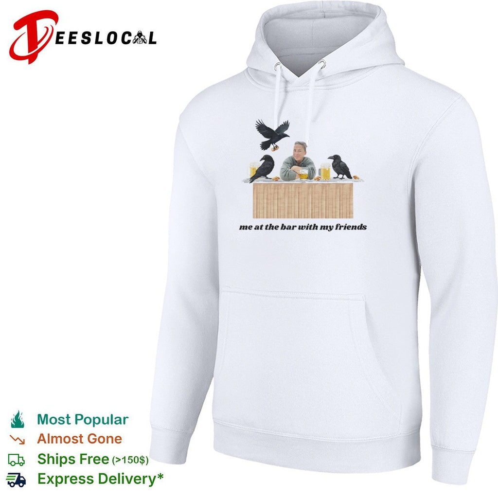 Me at the bar with my friends Crow Beer Peanuts Drinking shirt Unisex