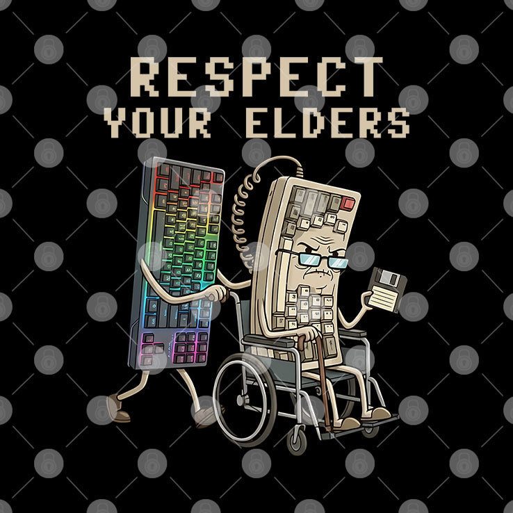 Mechanical Keyboard Respect Your Elders T Shirt Unisex