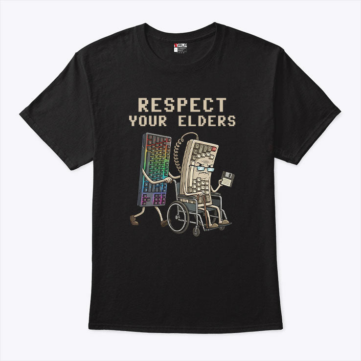 Mechanical Keyboard Respect Your Elders T Shirt Unisex