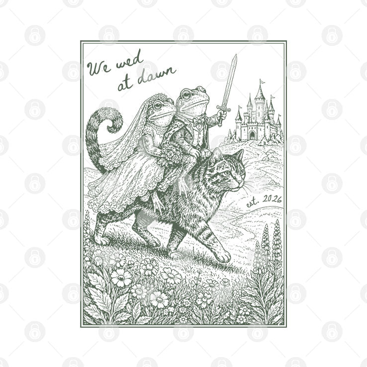 Medieval Frog Engagement Shirt Unisex