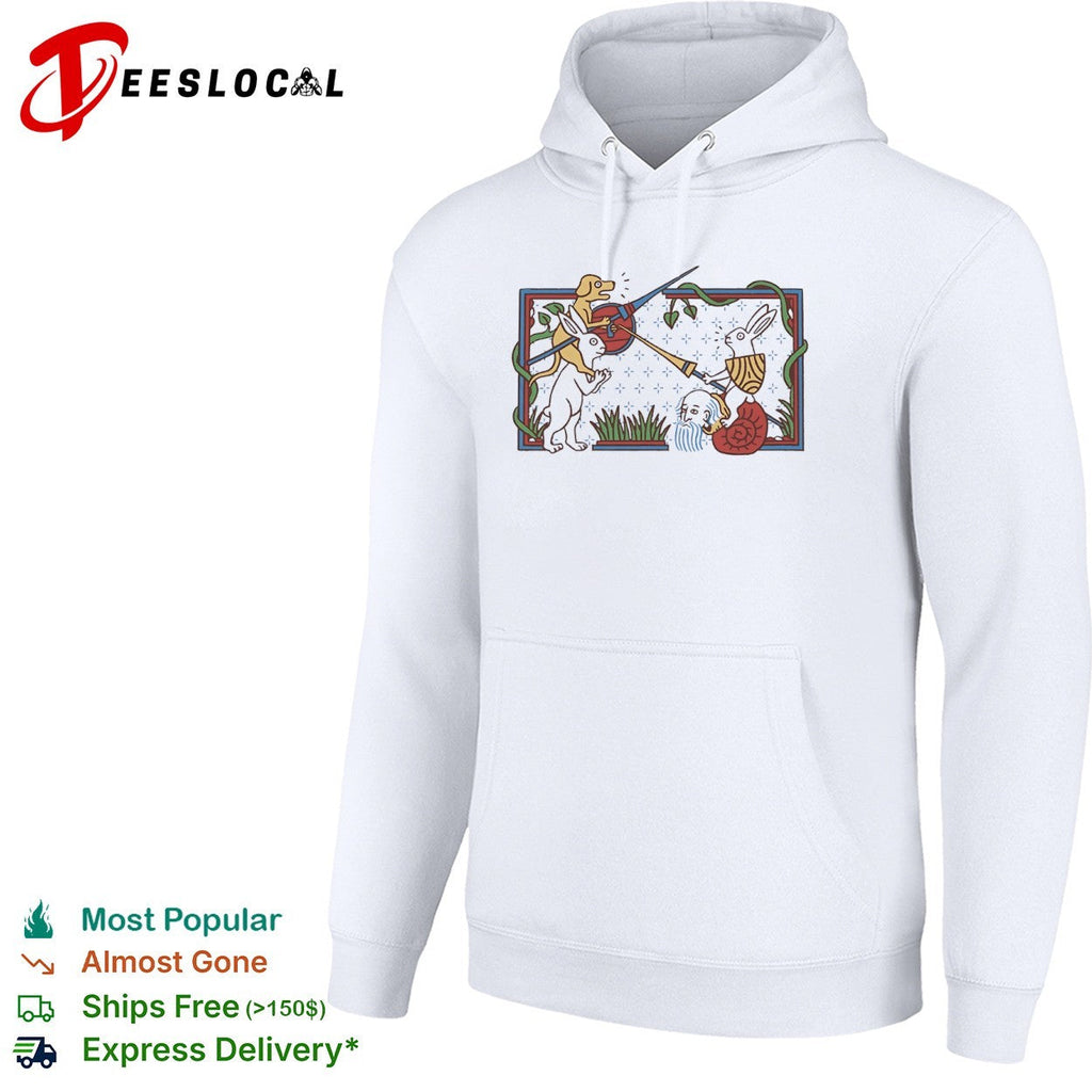 Medieval Rabbit Jousting shirt Unisex