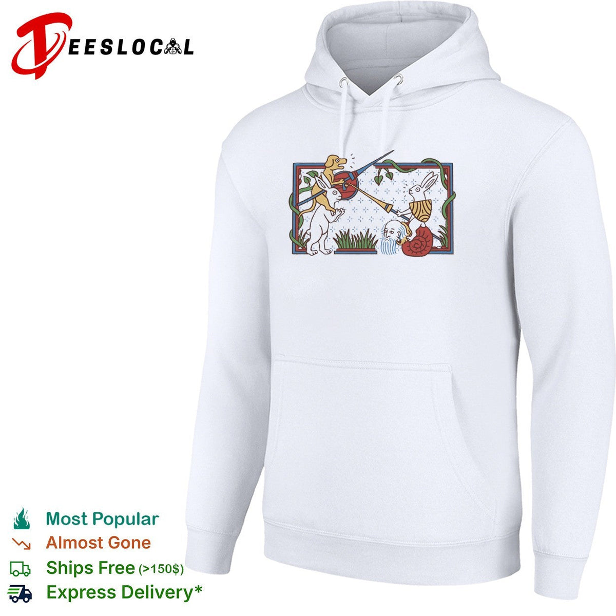Medieval Rabbit Jousting shirt Unisex