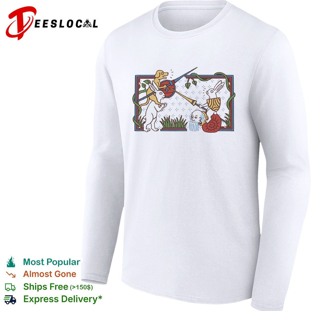 Medieval Rabbit Jousting shirt Unisex
