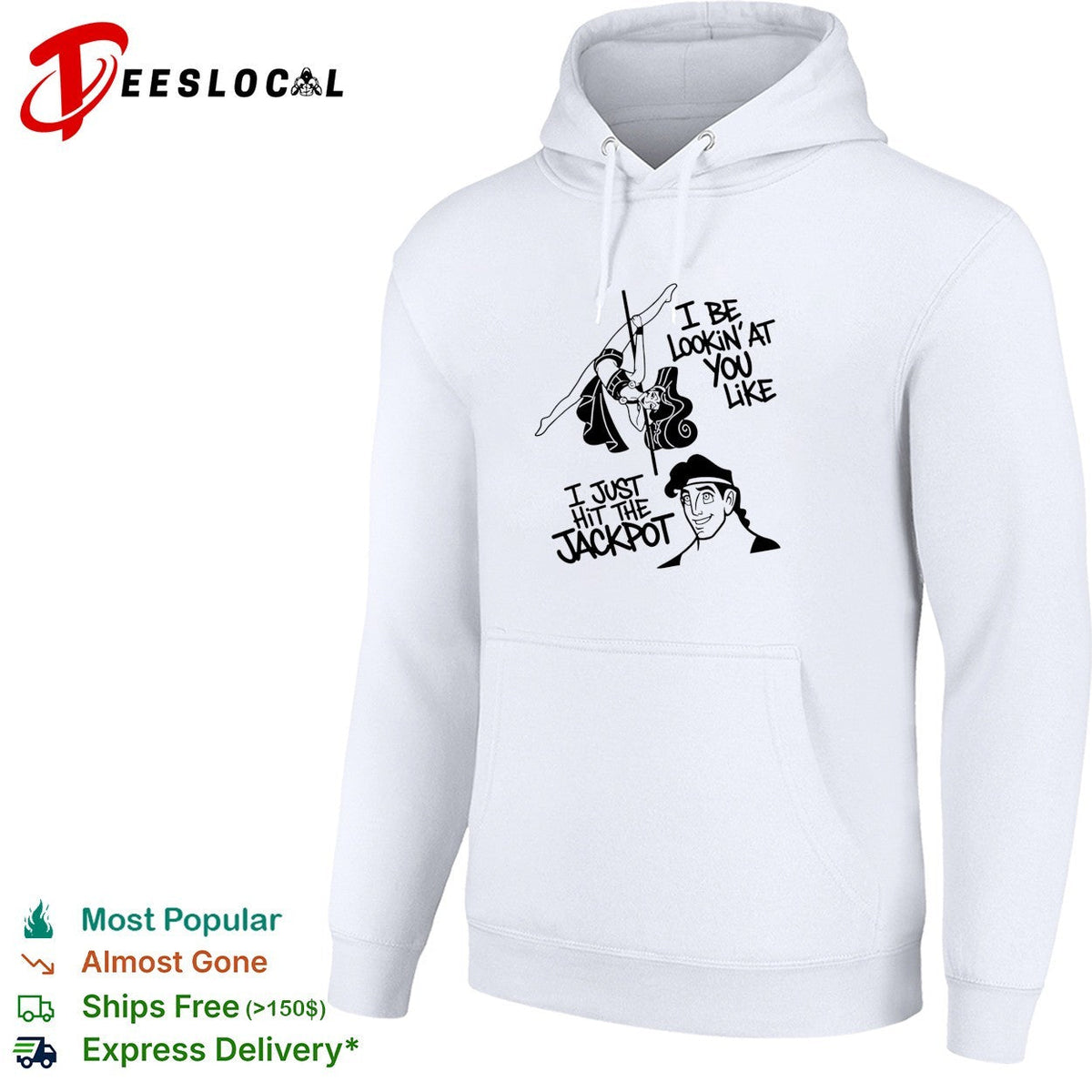 Megara and Hercules I be lookin’at you like I just hit the Jackpot shirt Unisex