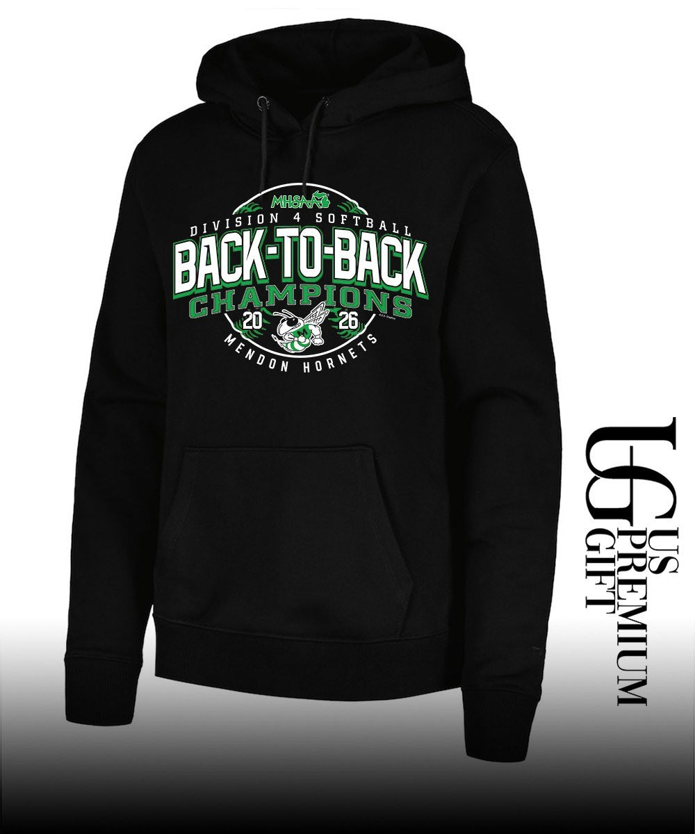Mendon Hornets MHSAA Softball D4 Back-To-Back Champions 2026 shirt Unisex