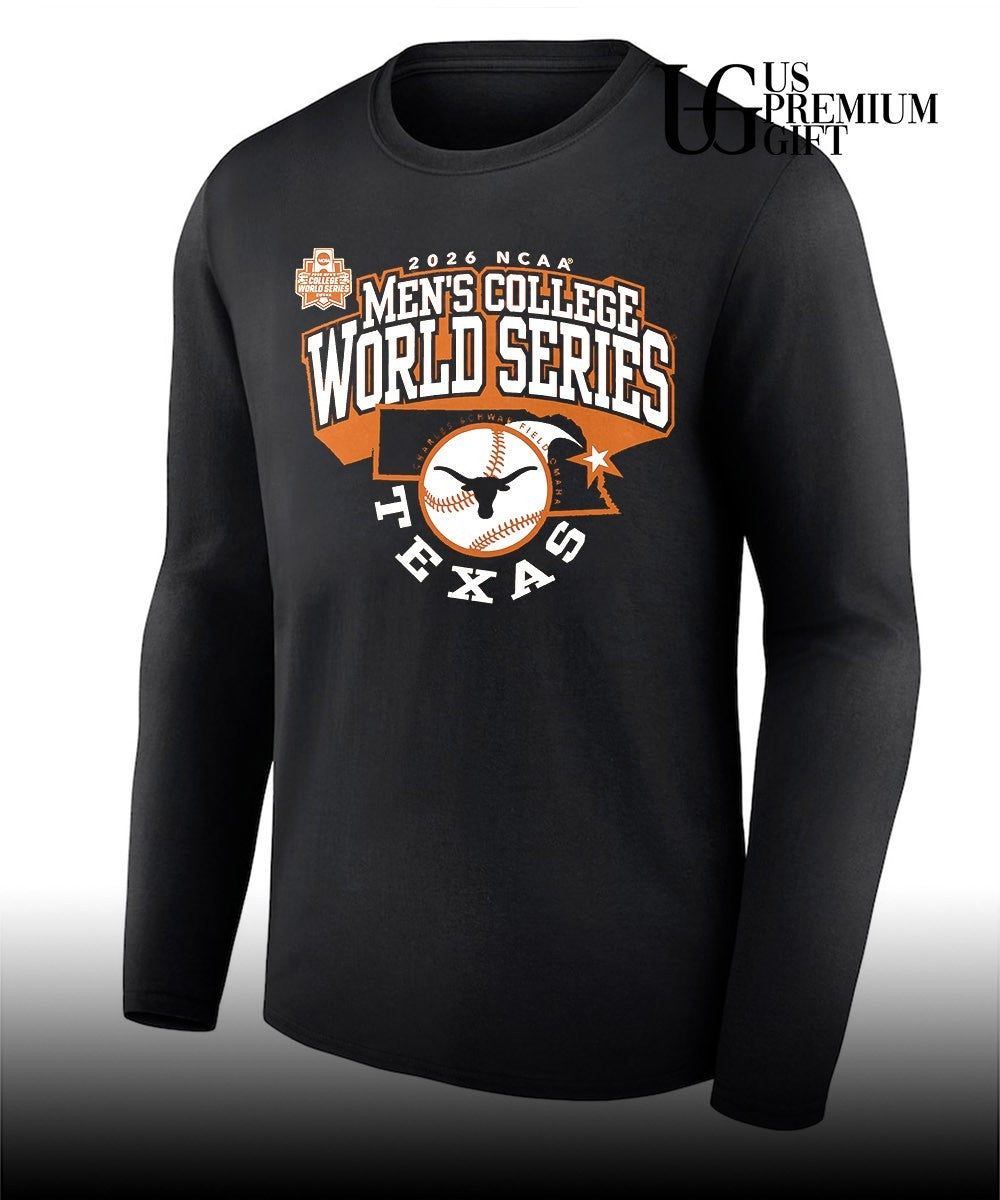 Men’s College World Series Texas Longhorns 2026 Baseball NCAA Bound shirt Unisex