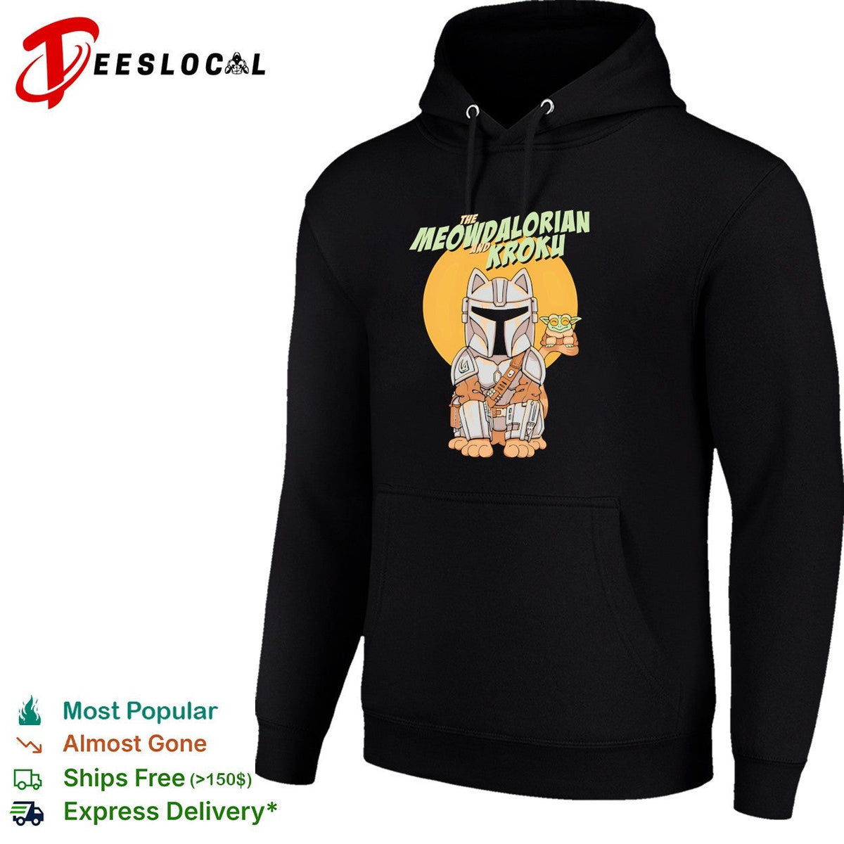 Meowdalorian and Kroku a cat bounty hunter and his frog foundling shirt Unisex