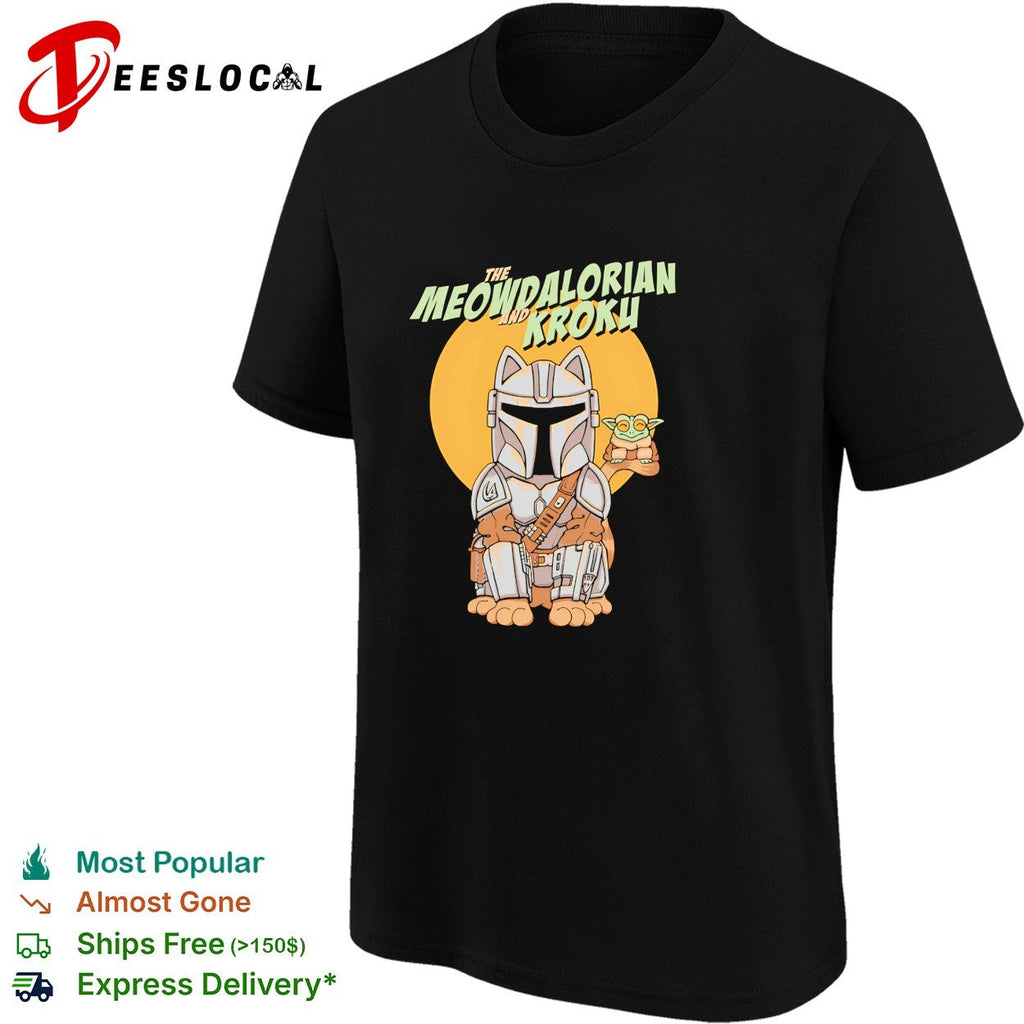 Meowdalorian and Kroku a cat bounty hunter and his frog foundling shirt Unisex
