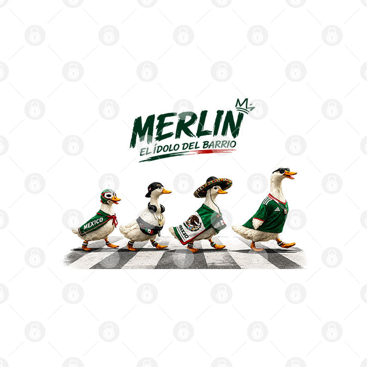 Merlin Mexico Duck El Idolo Del Barrio T Shirt Unisex