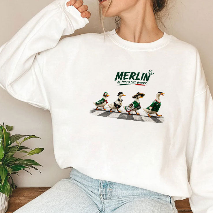 Merlin Mexico Duck El Idolo Del Barrio T Shirt Unisex