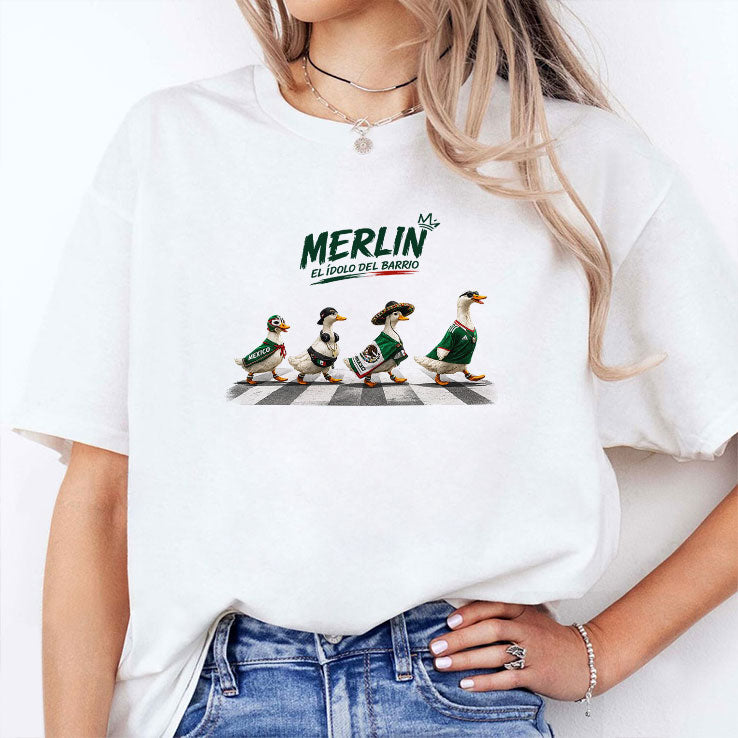 Merlin Mexico Duck El Idolo Del Barrio T Shirt Unisex