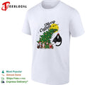 Merry Catmas cats around Christmas tree holiday humor shirt Unisex
