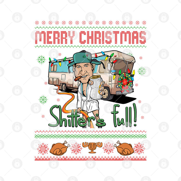 Merry Christmas Shitter’s Full Cousin Eddie T Shirt Unisex