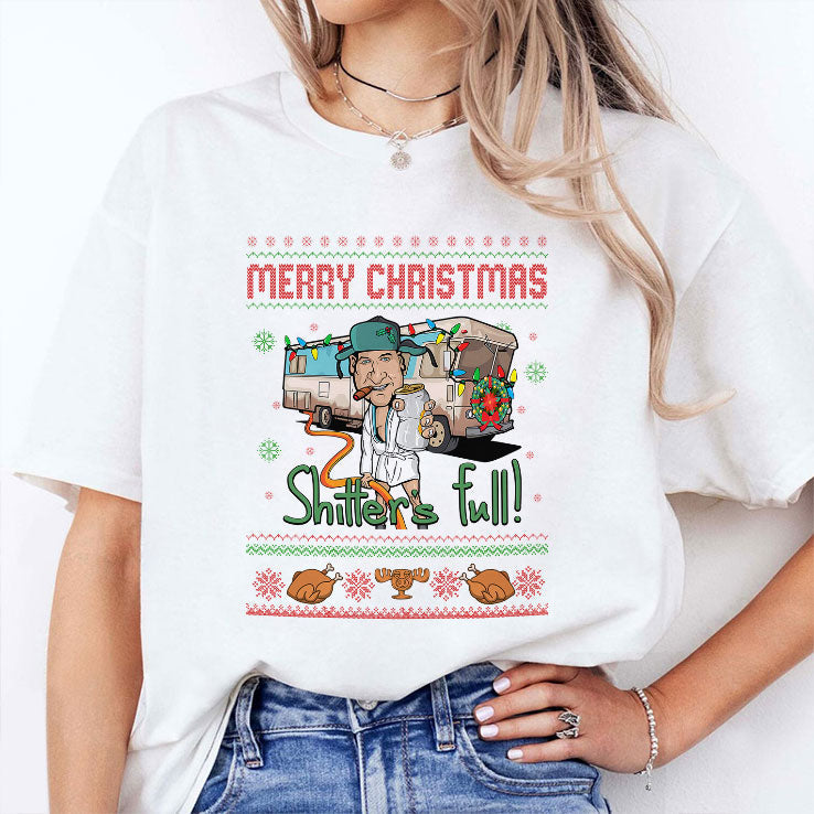Merry Christmas Shitter’s Full Cousin Eddie T Shirt Unisex