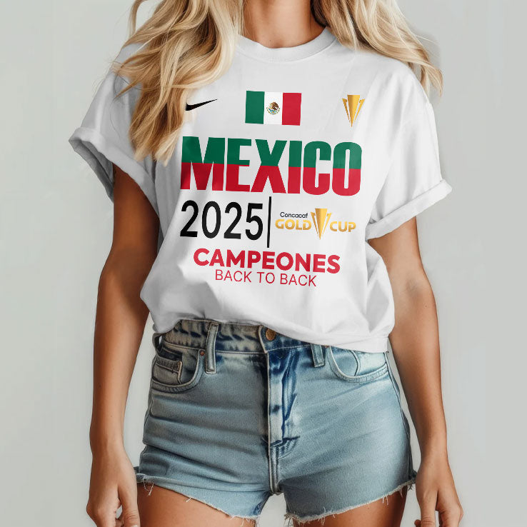 Mexico 2025 Concacaf Gold Cup Campeones T Shirt Unisex