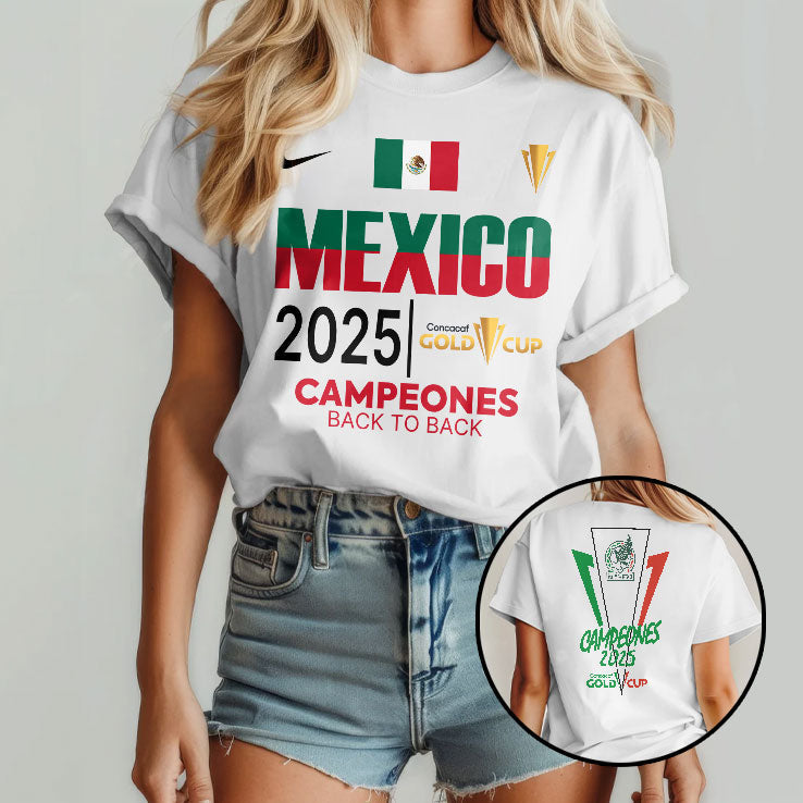 Mexico 2025 Concacaf Gold Cup Campeones T Shirt Unisex