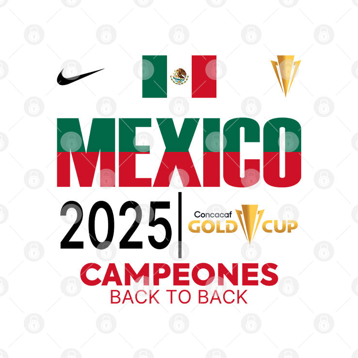 Mexico 2025 Concacaf Gold Cup Campeones T Shirt Unisex