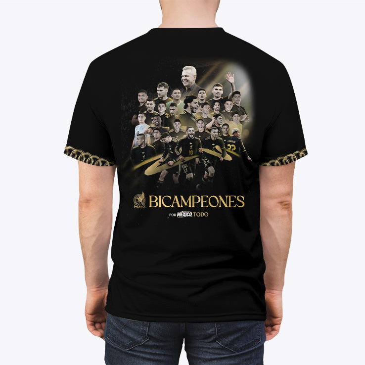 Mexico 2025 Concacaf Gold Cup Champions Bicampeones All Over Print Unisex T Shirt Unisex