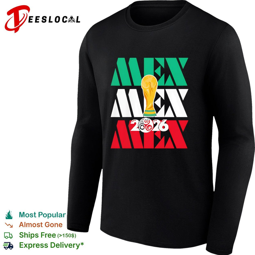 Mexico 2026 World Cup FIFA Football Soccer Trophy Logoshirt Unisex