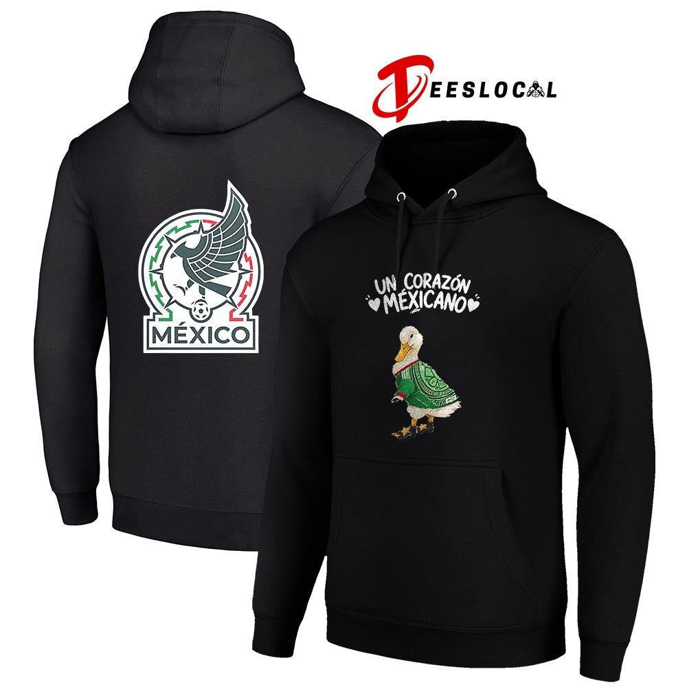 Mexico Soccer Patito Corazon Manga Larga un corazon Mexicano World Cup shirt Unisex