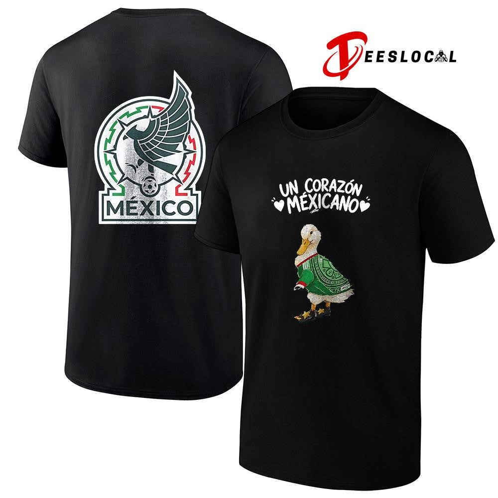 Mexico Soccer Patito Corazon Manga Larga un corazon Mexicano World Cup shirt Unisex