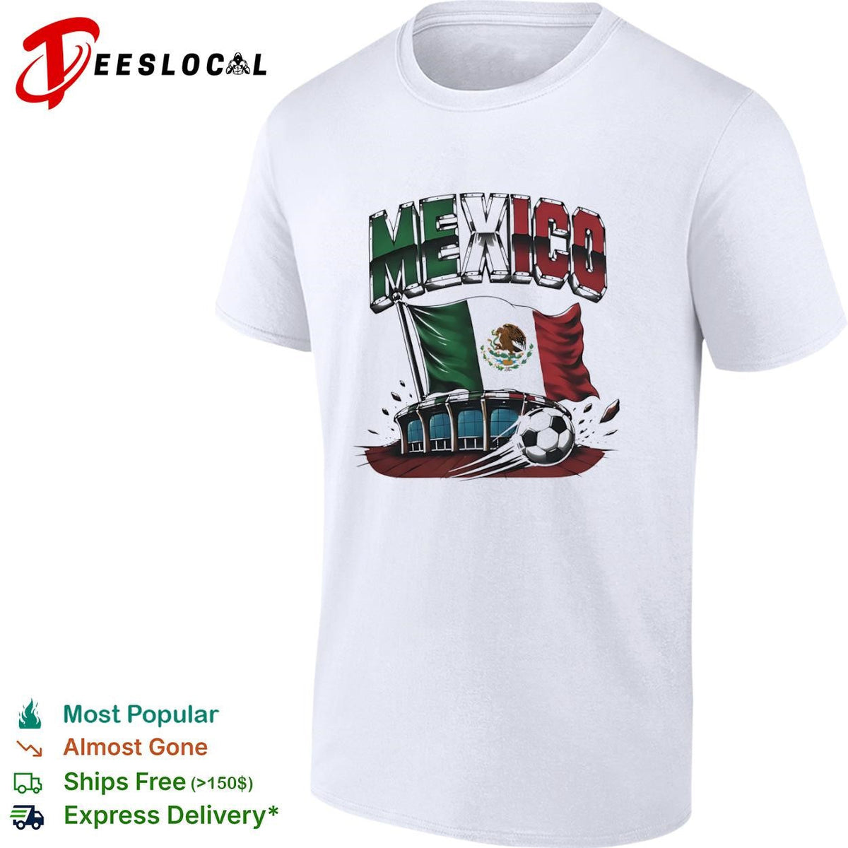 Mexico soccer ball shirt Unisex