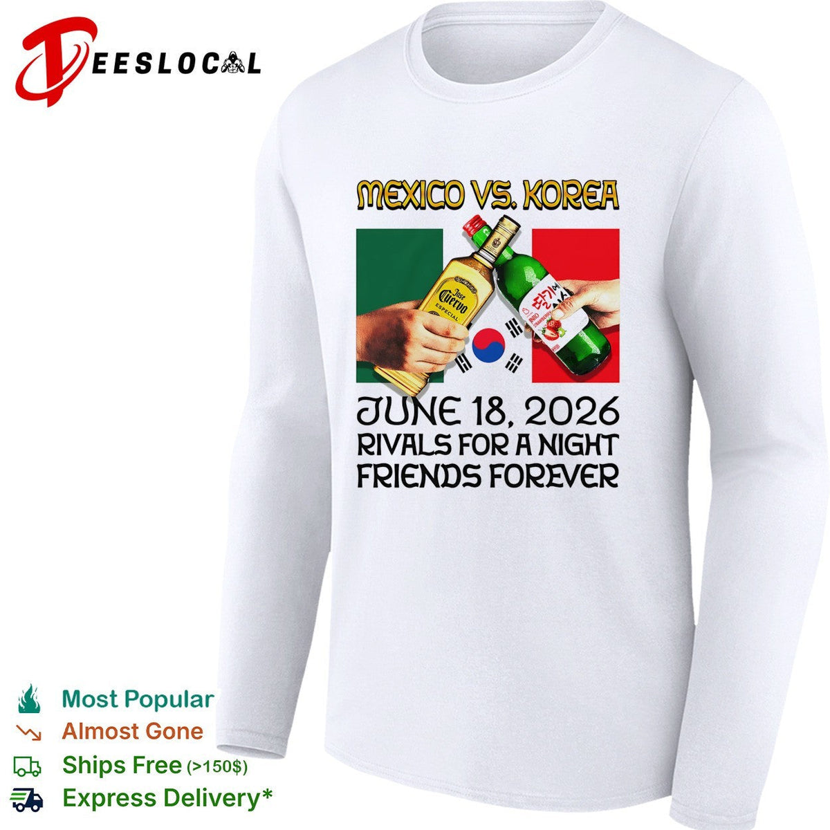 Mexico vs Korea June 18 2026 rivals for a night friends forever shirt Unisex
