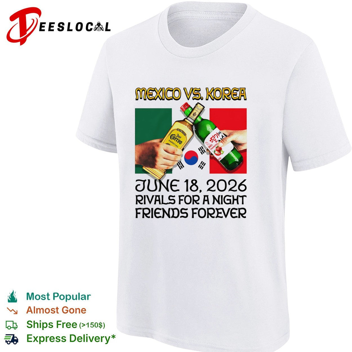 Mexico vs Korea June 18 2026 rivals for a night friends forever shirt Unisex